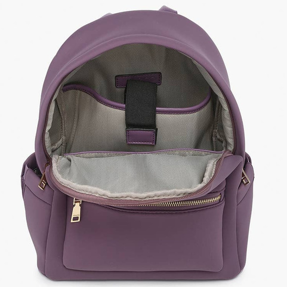 Tess Neoprene Backpack with Front Pocket Black main image 4